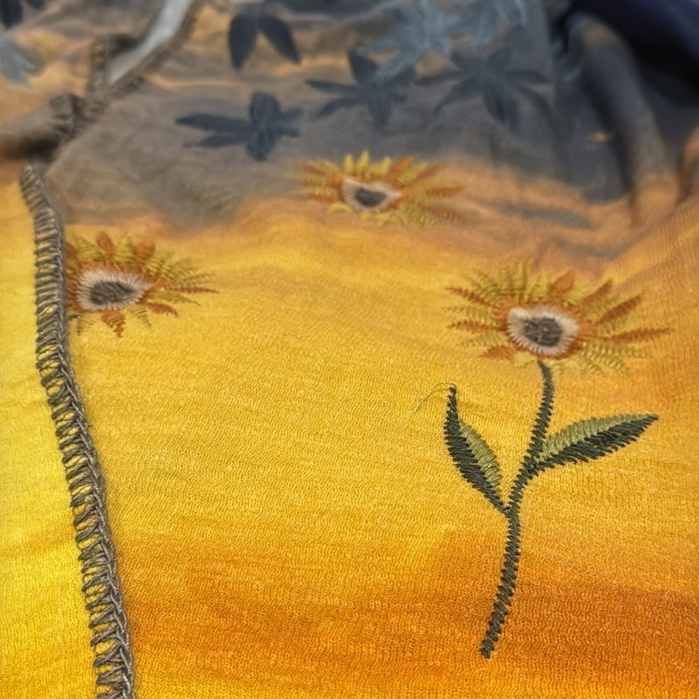 Johnny Was Sunflower sweater ultra RARE NWT - Picture 11 of 12